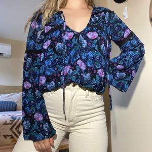 Floral Peasant Blouse